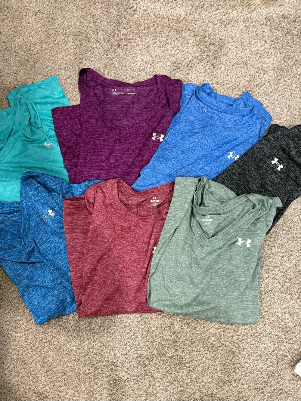 Under Armour 1XL 1X LOT of 7 Performance Tee - Multi Colors